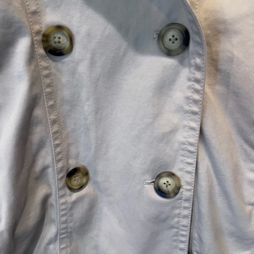 GAP Womens Tan Khaki Double Breasted Short Trench Coat Jacket‎ XXL Utility Barn